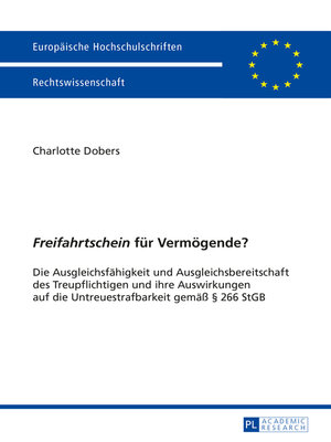 cover image of «Freifahrtschein» fuer Vermoegende?